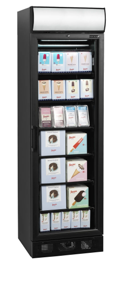 CONGELADOR EXPOSITOR 270L NEGRO TEFCOLD