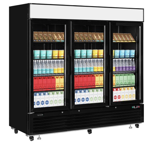 EXPOSITOR MURAL REFRIGERADO 1436L NEGRO TEFCOLD