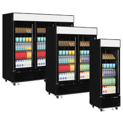 EXPOSITOR MURAL REFRIGERADO 922 L NEGRO TEFCOLD
