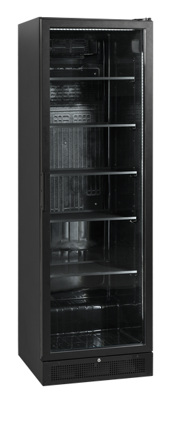 Expositor refrigerado negro con marco