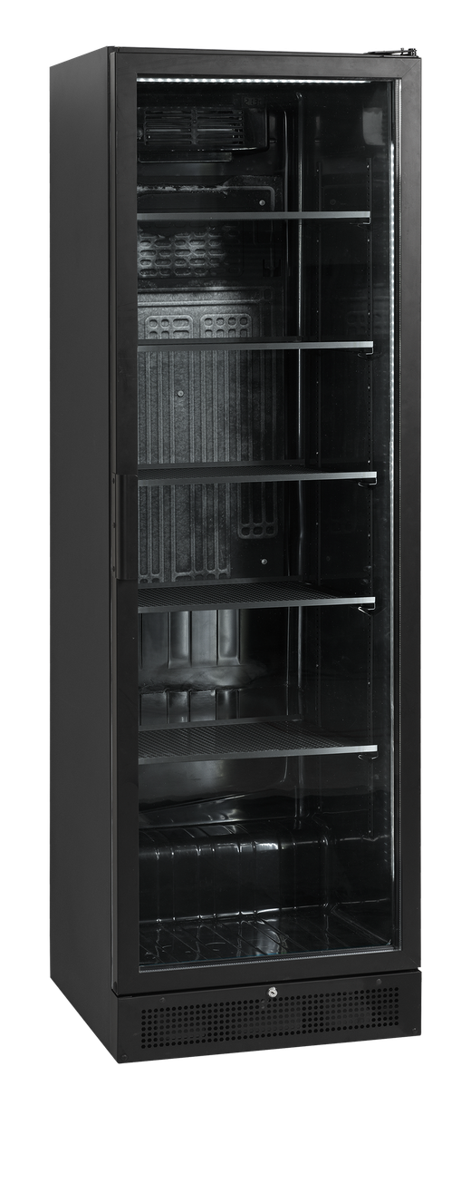 Expositor refrigerado negro con marco