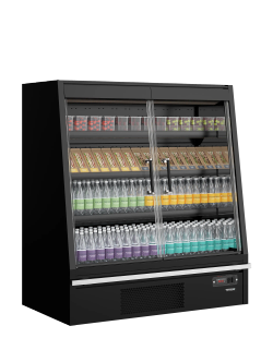 REFRIGERADOR MURAL SUPERMERCADO 360L NEGRO TEFCOLD