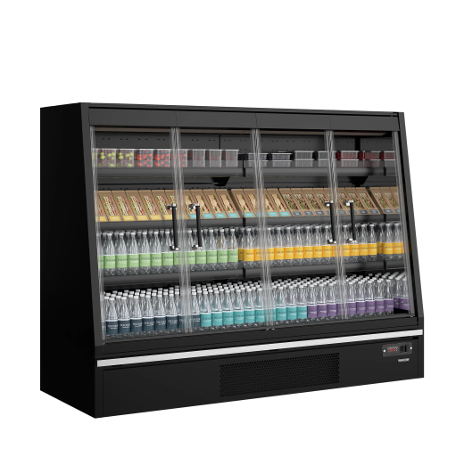 REFRIGERADOR MURAL SUPERMERCADO 540L NEGRO TEFCOLD