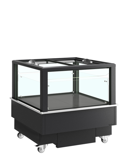 Refrigerador/congelador negro para la venta por impulso