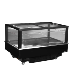 ISLA DUAL PARA VENTA POR IMPULSO 320L NEGRA TEFCOLD