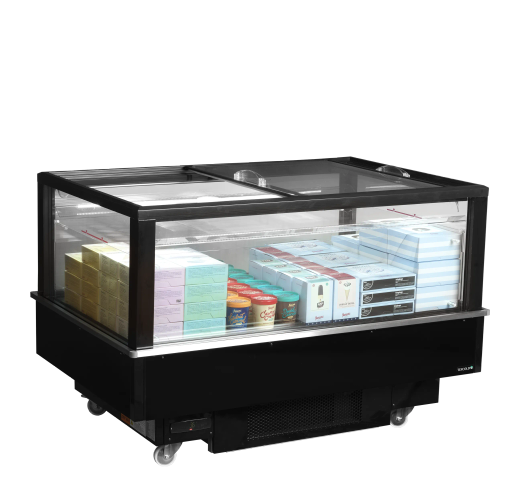 ISLA DUAL PARA VENTA POR IMPULSO 320L NEGRA TEFCOLD