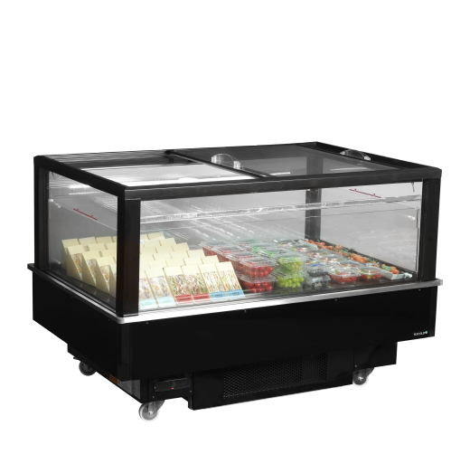 ISLA DUAL PARA VENTA POR IMPULSO 320L NEGRA TEFCOLD