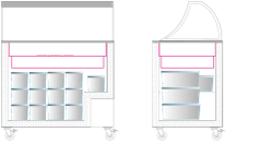 VITRINA HELADOS TEFCOLD IC301SC+SO