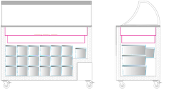 VITRINA HELADOS TEFCOLD IC401SC+SO