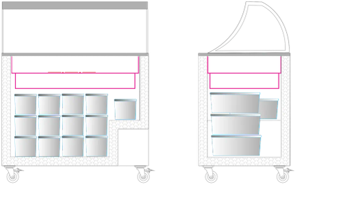 VITRINA HELADOS TEFCOLD IC302SC-SO