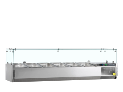 Vitrina refrigerada sobre encimera GN1/4